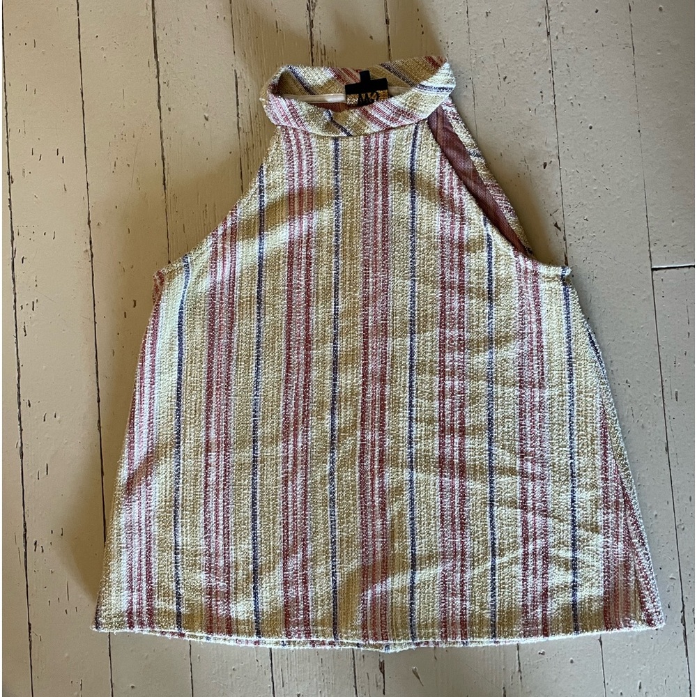 Striped sleeveless top